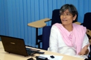 Dr. Dipti Misra Sharma giving presentation in conference hall