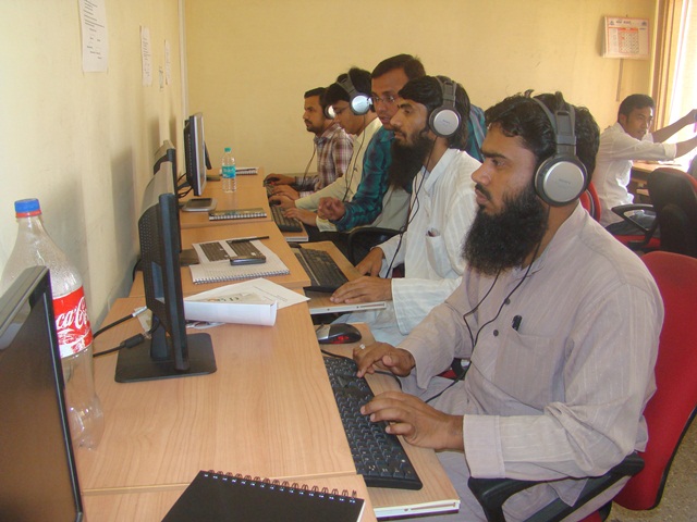 Dr. Mansoor Khan assisting the workshop peoples